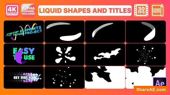 Videohive Liquid Shapes And Titles | After Effects