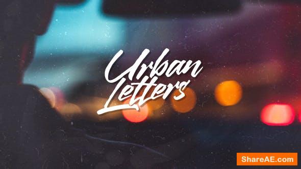 Videohive Urban Letters