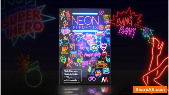 Videohive Neon Elements