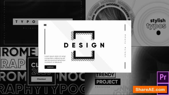 Videohive Monochrome Typography