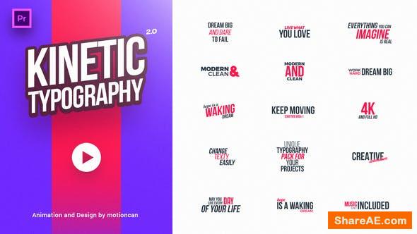 Videohive 40 Kinetic Titles - Premiere Pro