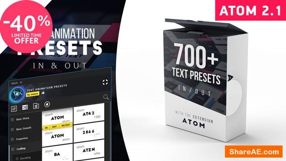 Videohive Text Presets | Atom » free after effects templates | after effects  intro template | ShareAE