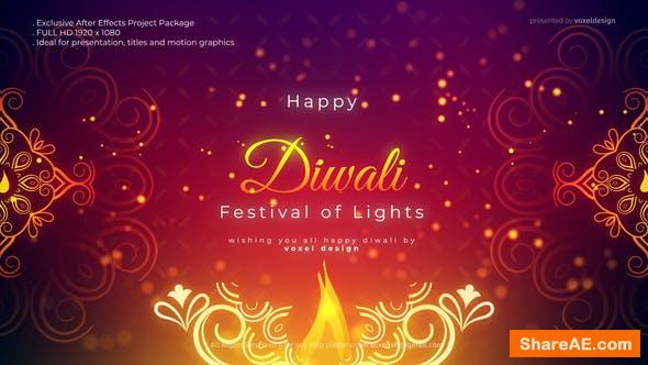 happy diwali greeting after effects template free download