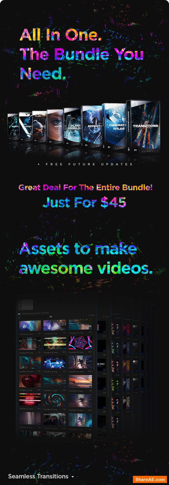 Videohive Presets Pack for Premiere Pro: Effects, Transitions, Titles, LUTS, Duotones, Sounds v7