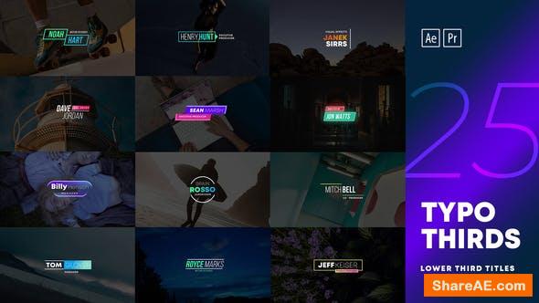 Videohive Lower Third Titles Pack 28143676 » free after effects