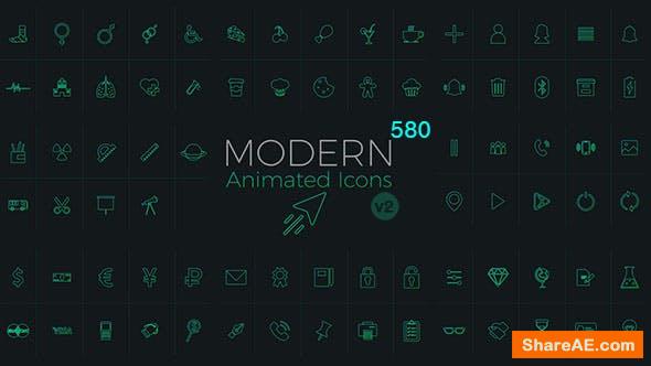 animated icons 283 videohive free download after effects template