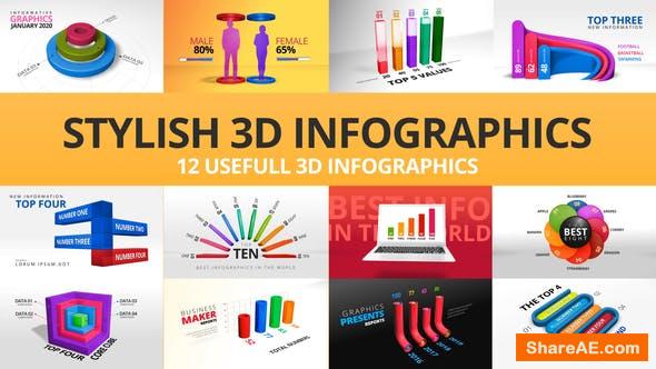 infographics presentation pack after effects template free download