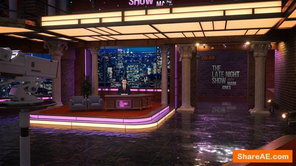 Videohive Late Night - Talk Show | Virtual Studio Set 30076797