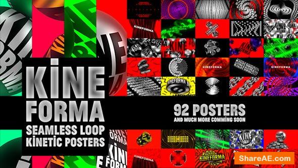 Videohive Kineforma - Seamless Loop Kinetic Title Posters 29438307