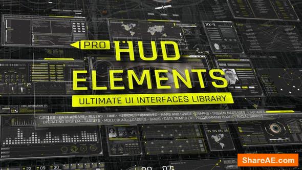 Videohive Pro HUD Elements Pack 35846046
