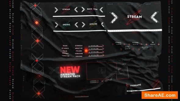 Videohive X Stream Package - Overlays, Screens 38034627