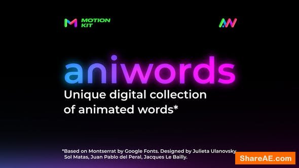 VIDEOHIVE Aniwords - Animated Words 38288498
