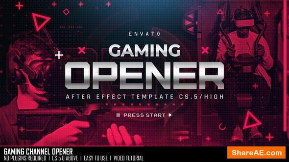Gaming Opener, After Effects Project Files