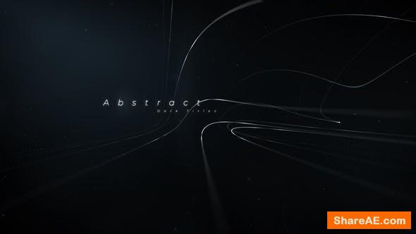 Videohive Black Titles | Abstract Lines