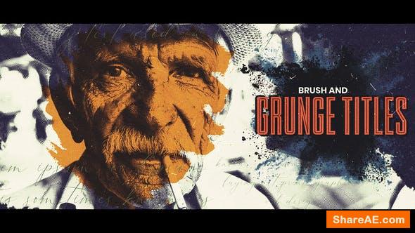 Videohive Brush and Grunge Opening Titles