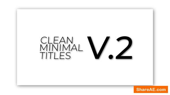 Videohive Minimal Titles 1,0 | After Effects