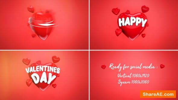 valentines day after effects template free download