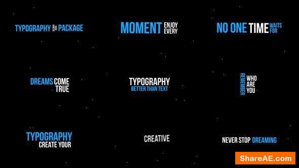 kinetic typography pack videohive free download after effects template