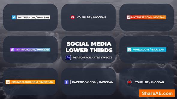 social media lower thirds free download free after effect template