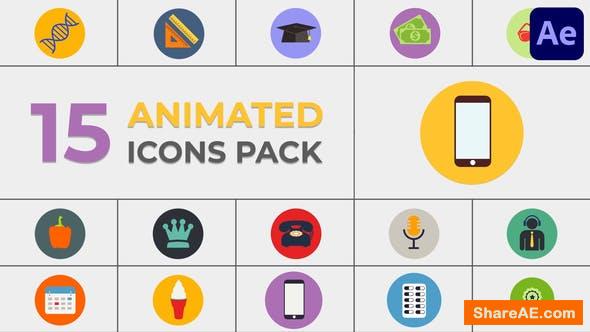 animated icons 283 after effects project videohive download