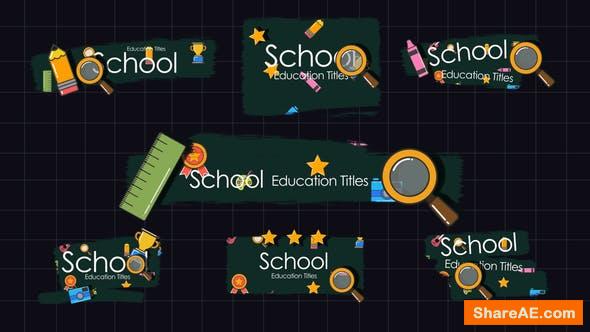 after effects school projects free download