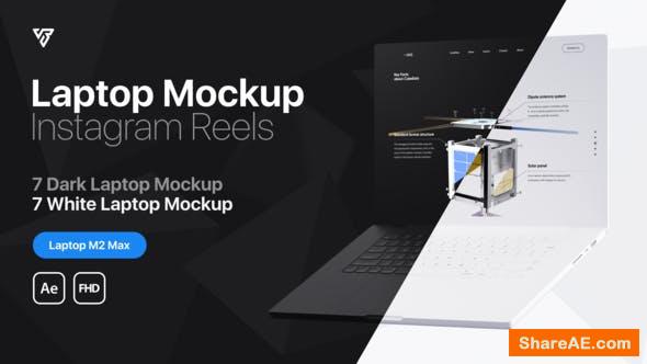 Videohive Laptop Mockup  Instagram Reels » free after effects