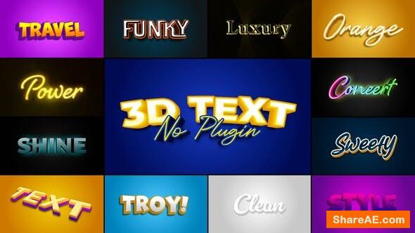 after effects 3d text plugin free download