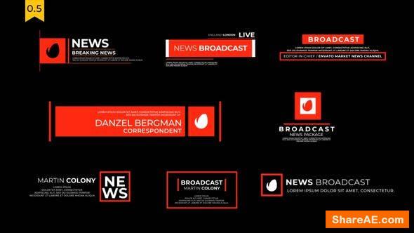 news lower third after effects template free download