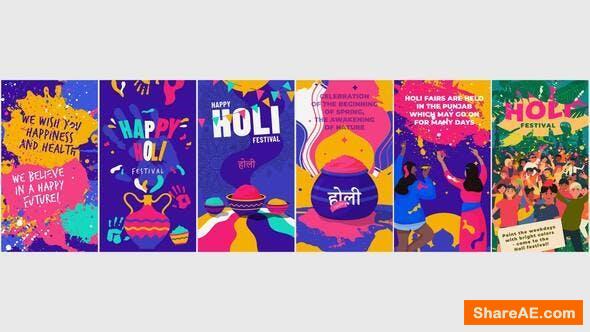 holi after effects project free download