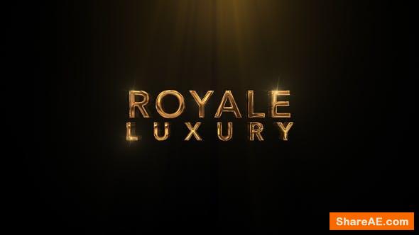 Videohive Golden Titles Cinematic - Royale Luxury Gold Pack