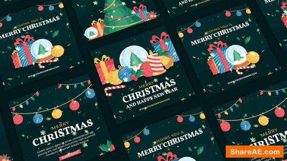 Videohive Merry Christmas Instagram Post | Christmas Social Media Post