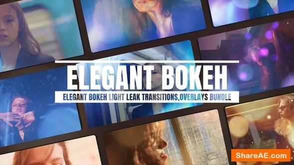 Videohive Elegant Bokeh Light Leak Transitions Overlays Bundle