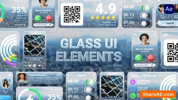 Videohive Liquid Glass UI Elements 61060054