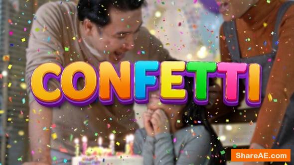 Videohive Confetti Explosion | Vertical and Horizontal