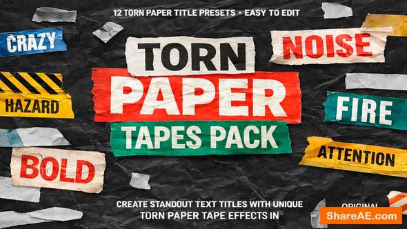 Videohive – Torn Paper Tapes Pack